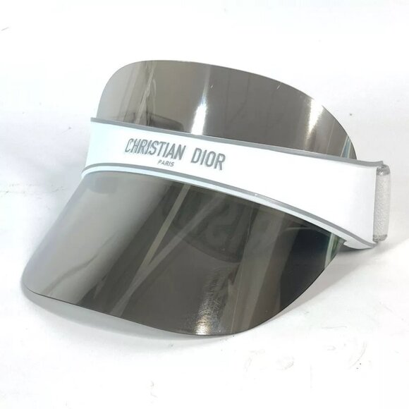 CHRISTIAN DIOR DIORCLUB logo hat visor Sun visor Plastic White main image 11